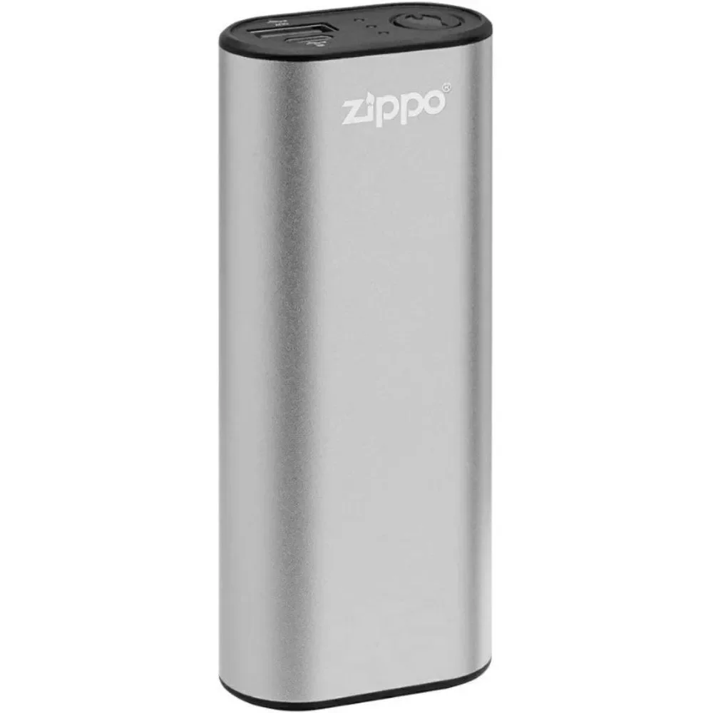 Zippo Silver HeatBank 6 Rechargeable Hand Warmer & Power Bank